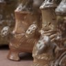 Candleholders, wood-fired salt-glaze