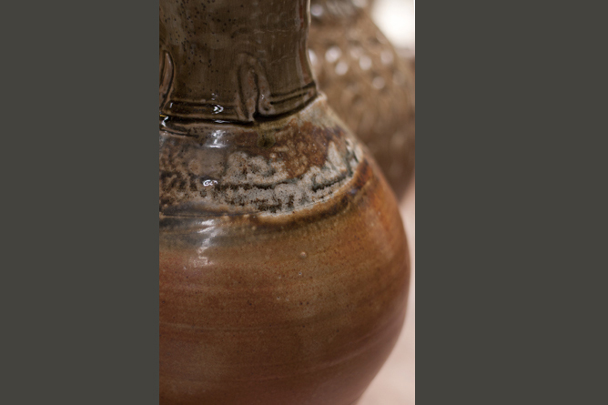 Large jug detail, wood-fired salt-glaze