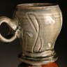 Mug, large round, ash-glazed