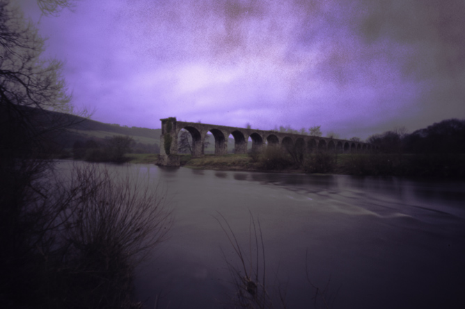 'Viaduct Over the Wye', pinhole image by J.P.Kavanagh